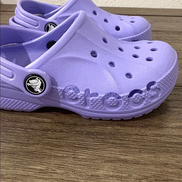 NEW [CROCS] Baya Clogs Slip-On Water Shoes Sandals  in Violet Youth Sz C 10 - Picture 10 of 12